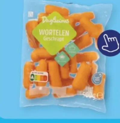 Aanbieding: Wortelen geschrapt