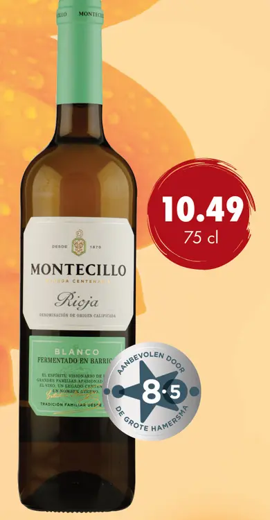 Aanbieding: Montecillo Rioja Blanco Barrel Fermented