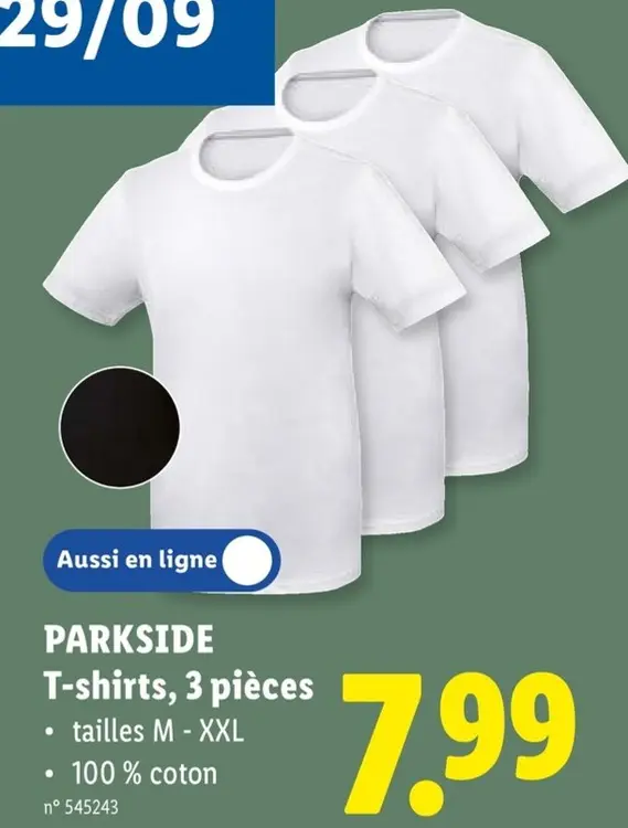 Offre: PARKSIDE T-shirts, 3 pièces