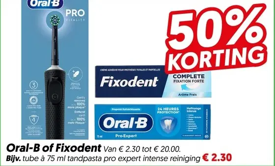 Aanbieding: Oral-B of Fixodent