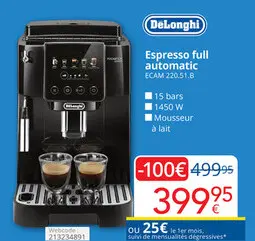 Offre: Espresso full automatic