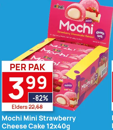 Aanbieding: Royal Family Mochi Mini Strawberry Cheese Cake