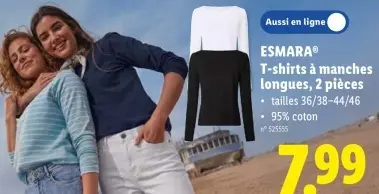 Offre: T-shirts à manches longues