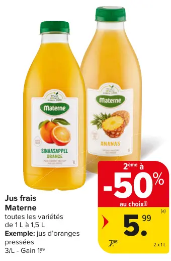 Offre: Jus frais