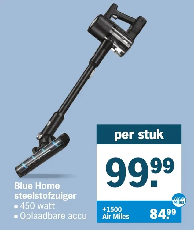 Aanbieding: Blue Home steelstofzuiger