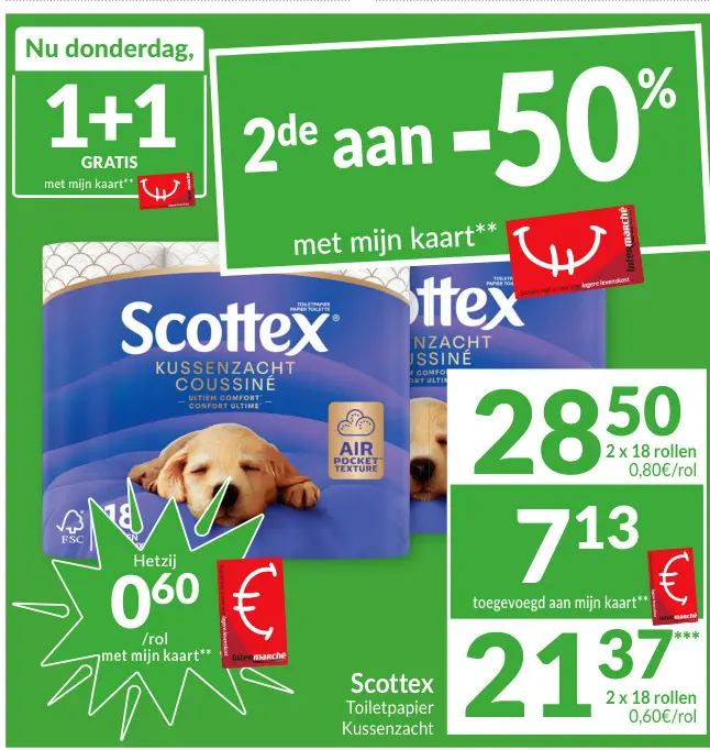 Promotie: Toiletpapier Kussenzacht