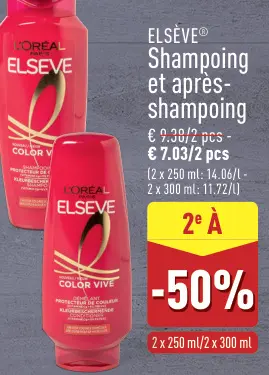Offre: Shampoing et après-shampoing