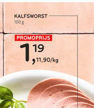 Promotie: Kalfsworst