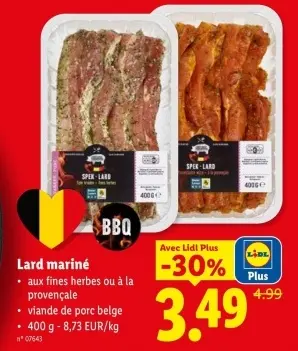 Offre: Lard mariné