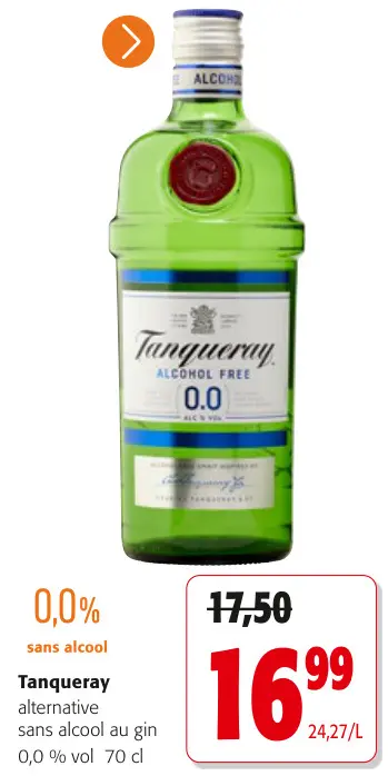 Offre: Tanqueray