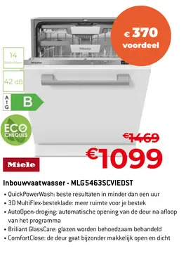 Aanbieding: Inbouwvaatwasser - MLG5463SCVIEDST