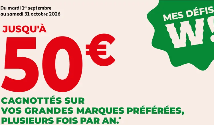 Offre: Cagnottés sur vos grandes marques préférées