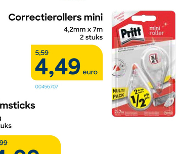 Aanbieding: Correctierollers mini