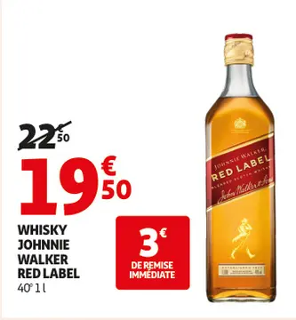 Aanbieding: Whisky JOHNNIE WALKER red label