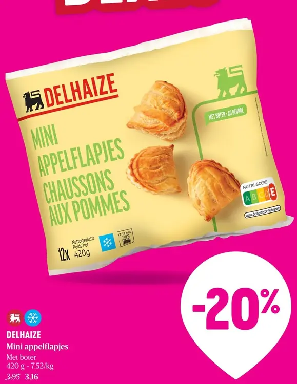 Promotie: Delhaize Mini appelflapjes