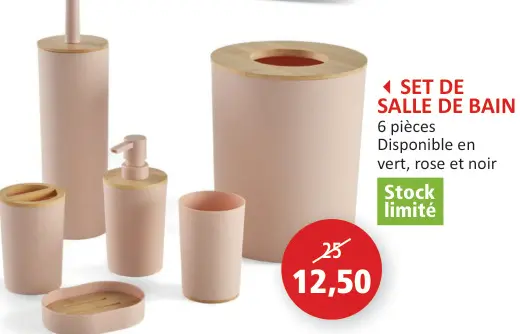 Offre: Set de salle de bain