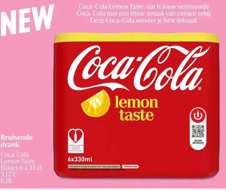 Promotie: Coca-Cola Lemon Taste
