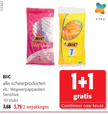 Promotie: alle scheerproducten vb.: Wegwerpapparaten Se