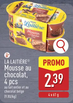 Offre: LA LAITIÈRE® Mousse au chocolat, 4 pcs
