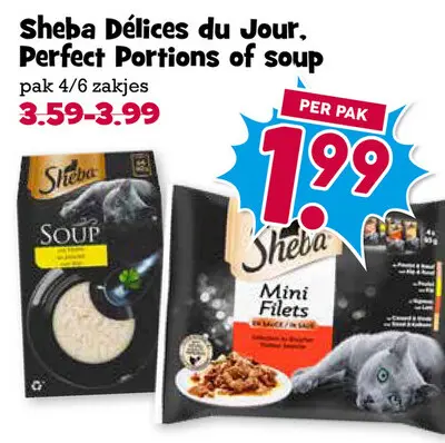 Aanbieding: Sheba Délices du Jour, Perfect Portions of soup