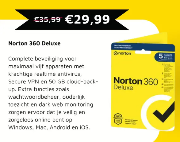Aanbieding: Norton 360 Deluxe