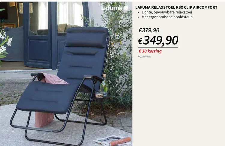 Promotie: Relaxstoel rsx clip aircomfo