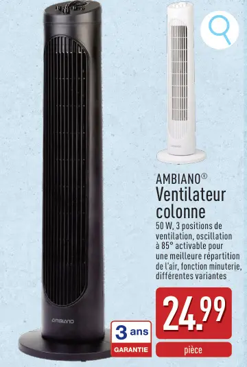 Offre: Ventilateur colonne
