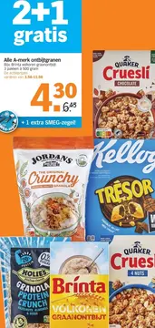 Aanbieding: A-merk ontbijtgranen