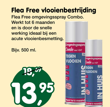 Aanbieding: Flea Free vlooienbestrijding 