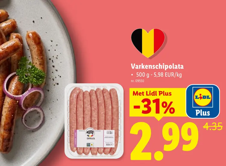 Promotie: Varkenschipolata