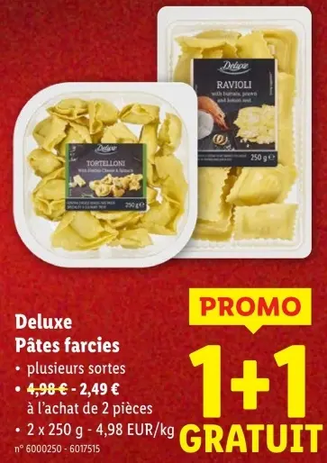 Offre: Pâtes farcies