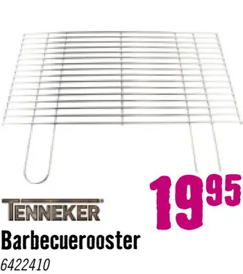 Aanbieding: TENNEKER Barbecue Rooster RVS 58 x 43 cm