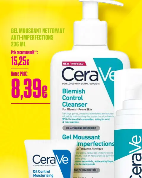 Offre: Gel moussant nettoyant anti-imperfections