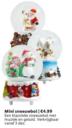 Aanbieding: Mini sneeuwbol