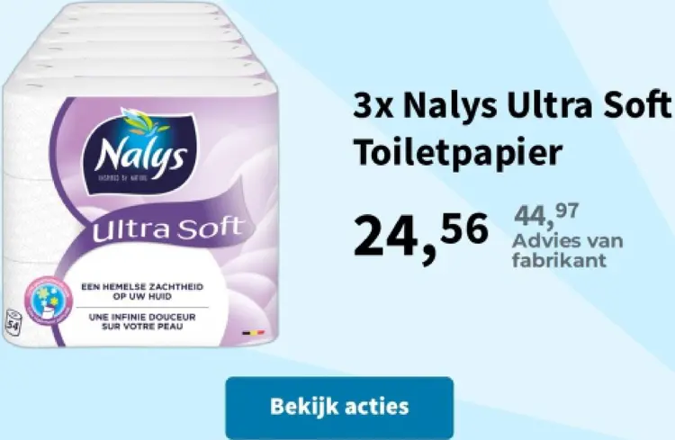 Promotie: Ultra Soft Toiletpapier