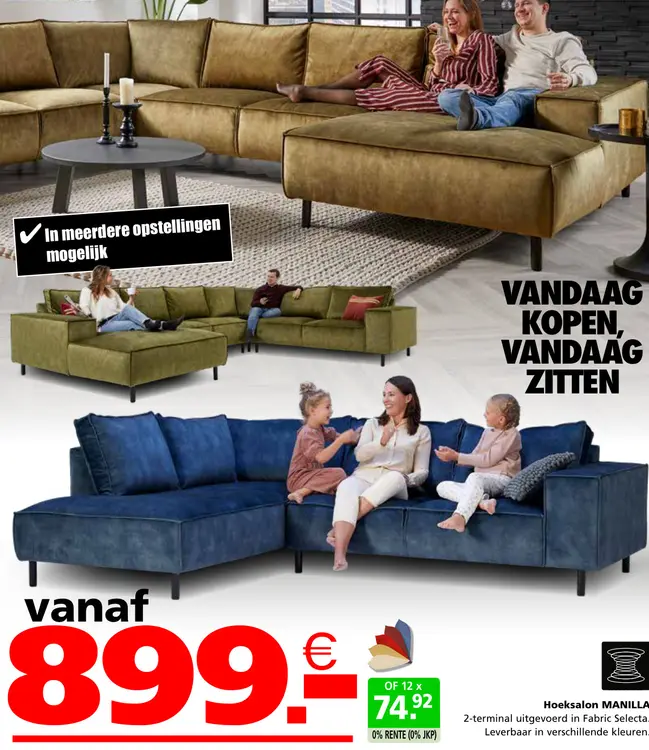 Promotie: Hoeksalon MANILLA