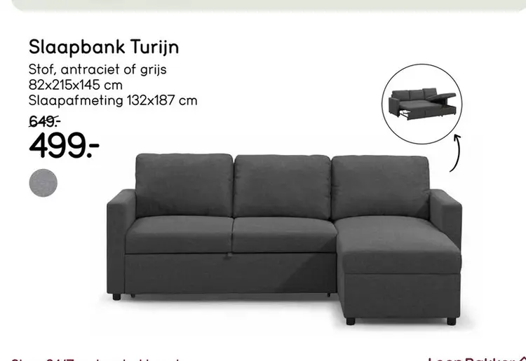 Aanbieding: Slaapbank Turijn