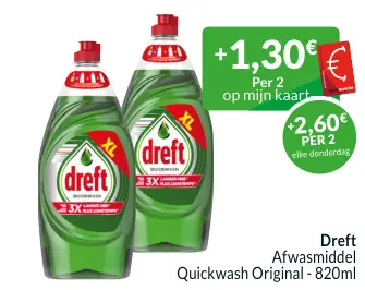 Promotie: Afwasmiddel Quickwash Original