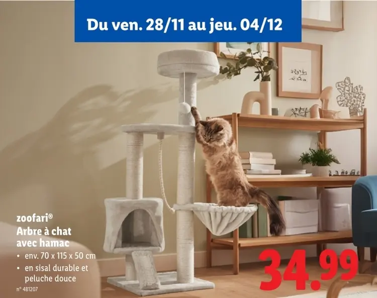 Offre: Arbre à chat avec hamac