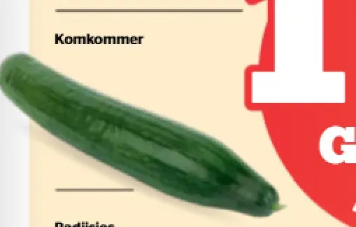 Promotie: Komkommer