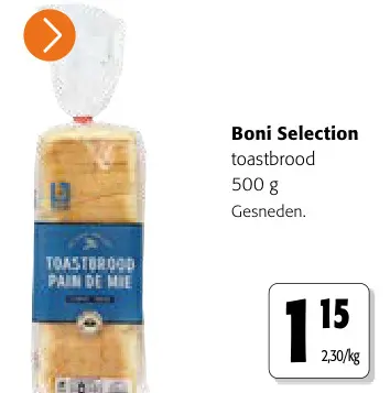 Promotie: toastbrood