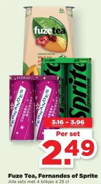 Aanbieding: Fuze Tea, Fernandes of Sprite