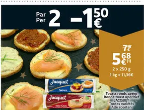 Offre: Toasts ronds apéro Ronde toast aperitief