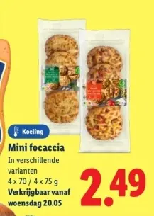 Aanbieding: Mini focaccia
