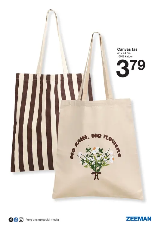 Promotie: Canvas tas