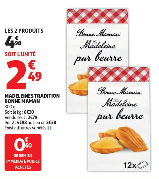 Offre: Madeleines Tradition