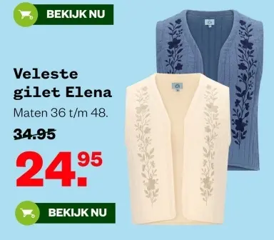 Aanbieding: Veleste gilet Elena