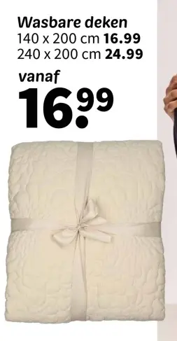Promotie: Wasbare deken
