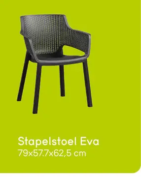 Aanbieding: Keter stapelstoel Eva - antraciet