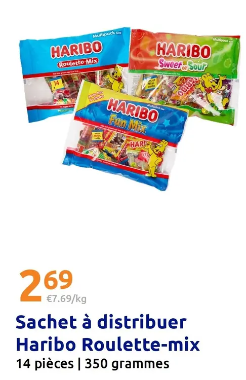 Offre: Sachet à distribuer Haribo Roulette-mix